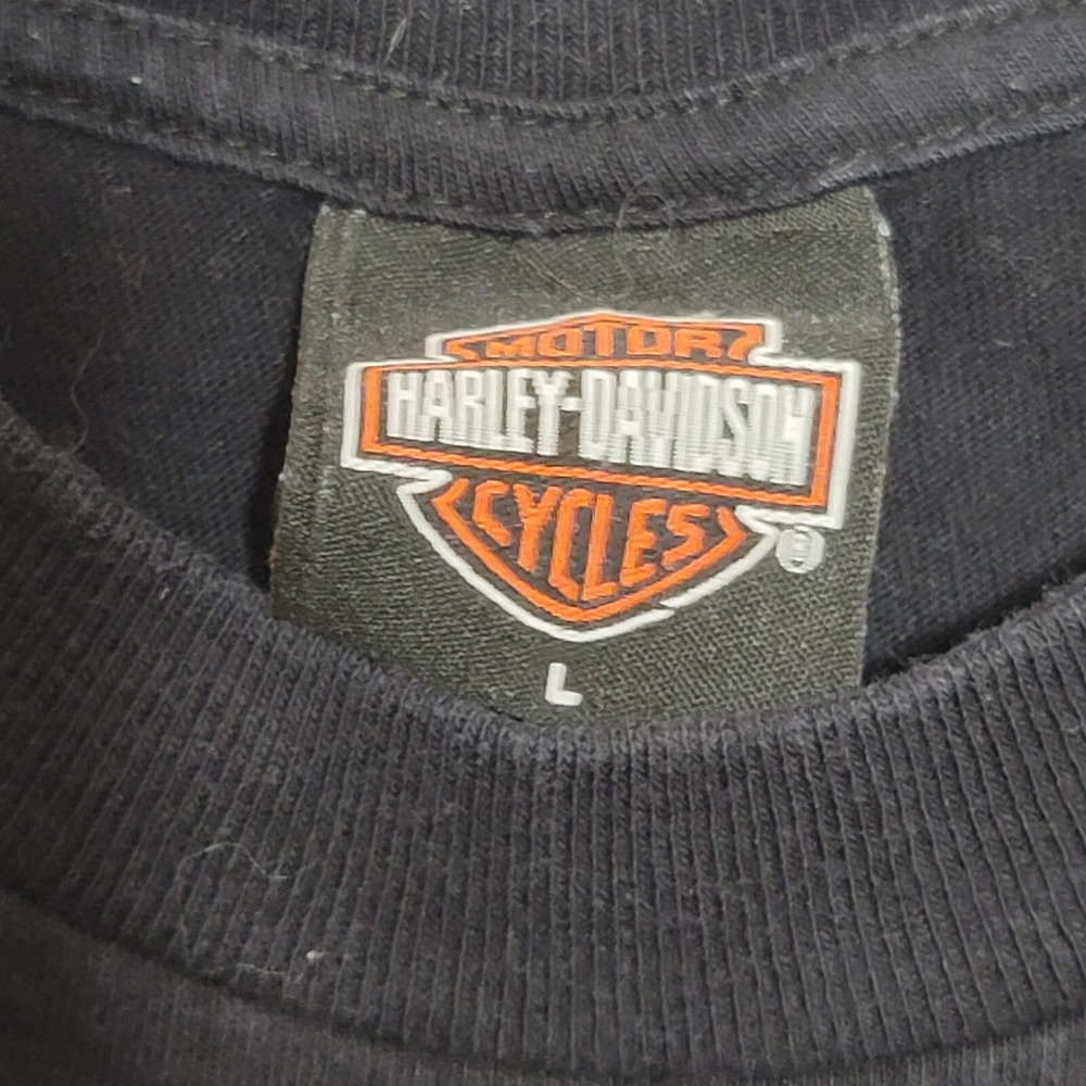Harley-Davidson T-Shirt Men's Large Thunder Mountain Black I Got Mine USA - Picture 5 of 10